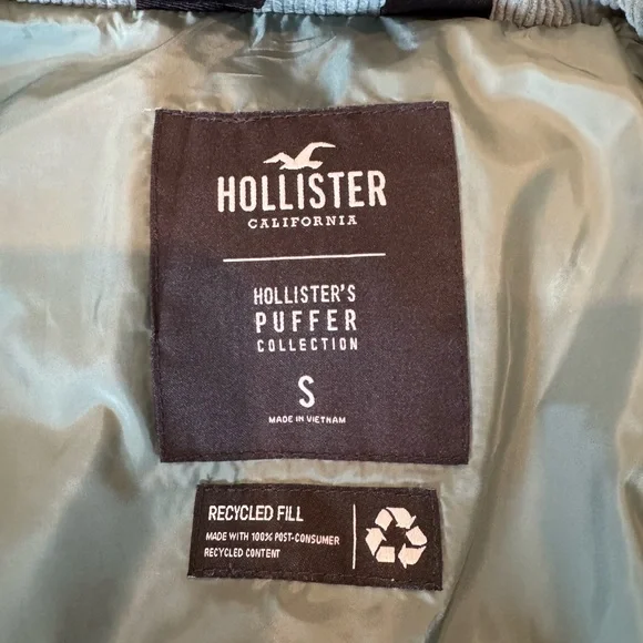 Teal Corduroy Puffer Jacket - Picture 5 of 6